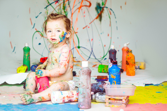 Paint Smash Girls Photography by Victoria Sturdy | Cambridge Cambridgeshire | Newborn Photographer
